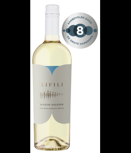 Fles Lifili Bianco Salento IGP, wijn op voorraad bij slijterij t Bockje in Bathmen