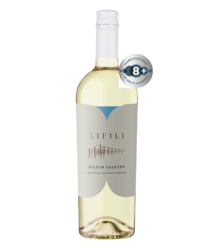 Fles Lifili Bianco Salento IGP, wijn, op voorraad bij slijterij t Bockje in Bathmen