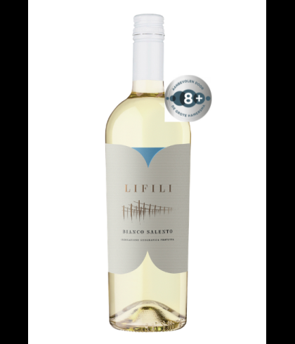 Fles Lifili Bianco Salento IGP, wijn, op voorraad bij slijterij t Bockje in Bathmen