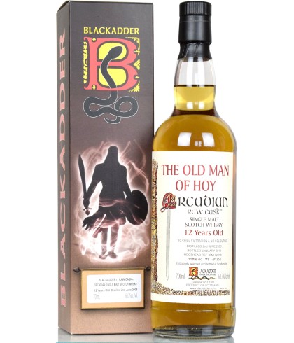 Fles Raw Cask The Old Man Of Hoy 12 Years Old, single malt whisky, op voorraad bij slijterij t Bockje in Bathmen
