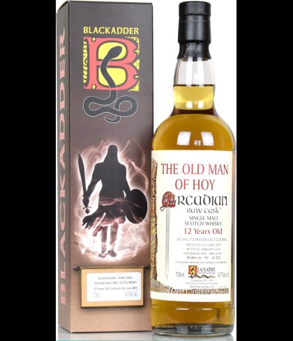 Fles Raw Cask The Old Man Of Hoy 12 Years Old, single malt whisky, op voorraad bij slijterij t Bockje in Bathmen