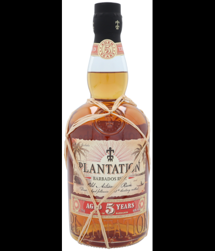 Fles Plantation Barbados 5 Years Old, rum, op voorraad bij slijterij t Bockje in Bathmen