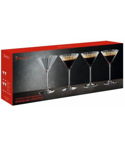 Spiegelau Martiniglazen (set van 4), fles bij slijterij t Bockje in Bathmen
