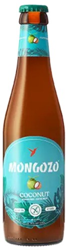 Fles Mongozo Coconut, bier van Mongozo, op voorraad bij slijterij t Bockje in Bathmen