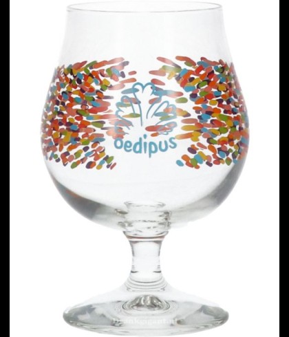 Oedipus Glas op Voet, glas bij t Bockje in Bathmen