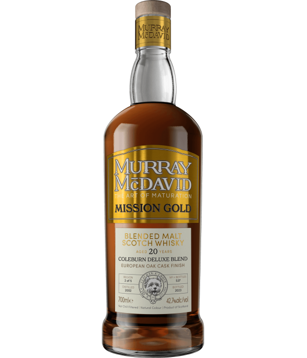 Murray McDavid Mission Gold Coleburn Deluxe Blended Malt 20 Years Oloroso Sherry bij t Bockje in Bathmen