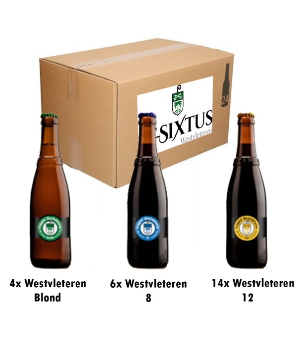 Abdij St-Sixtus Westvleteren mixdoos 24 flessen bij t Bockje in Bathmen