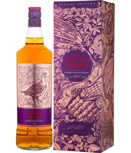 Fles The Famous 16 Years Double Matured, whisky, op voorraad bij slijterij ’t Bockje in Bathmen