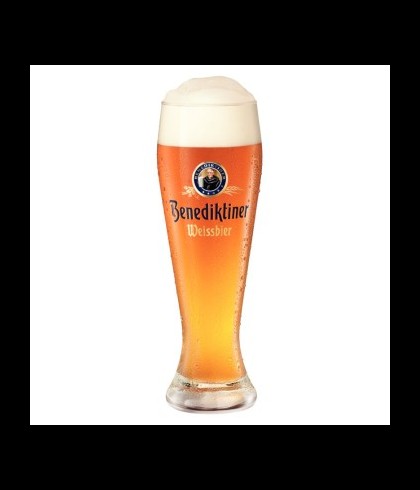 Benediktiner Weissbier Glas, glas bij t Bockje in Bathmen