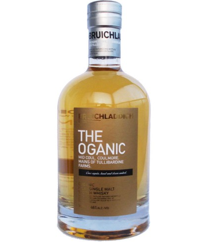 Fles BruichladdichThe Oganic, whisky, bij slijterij ’t Bockje in Bathmen