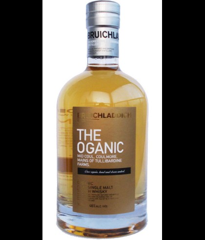 Fles BruichladdichThe Oganic, whisky, bij slijterij ’t Bockje in Bathmen