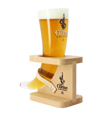 La Corne hoornglas, glas bij t Bockje in Bathmen