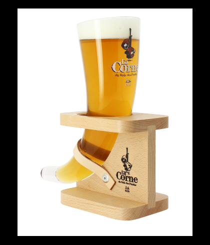 La Corne hoornglas, glas bij t Bockje in Bathmen
