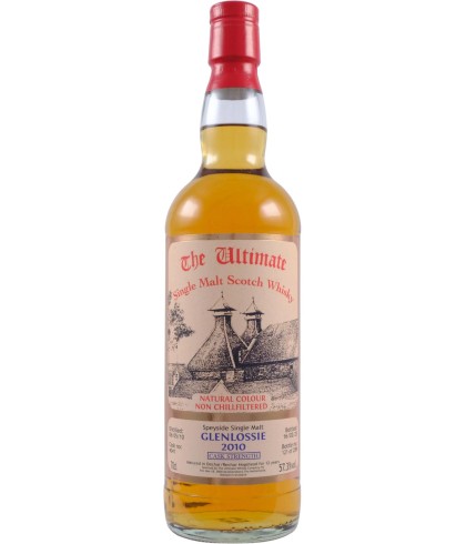 Fles The Ultimate Glenlossie 2010 Cask Strength 12 Years Old, enkel vat gebotteld door The Ultimate uit Amersfoort, op voorraad bij slijterij t Bockje in Bathmen