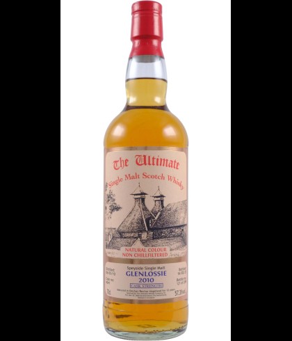 Fles The Ultimate Glenlossie 2010 Cask Strength 12 Years Old, enkel vat gebotteld door The Ultimate uit Amersfoort, op voorraad bij slijterij t Bockje in Bathmen