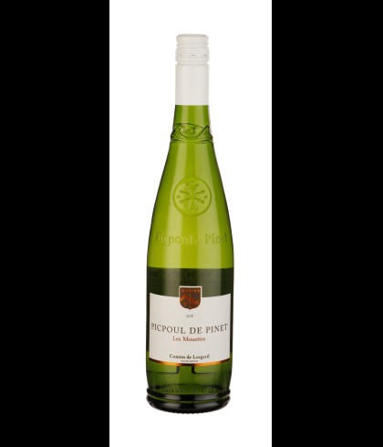 Fles Lorgeril Les Mouettes Picpoul de Pinet, wijn op voorraad bij slijterij t Bockje in Bathmen