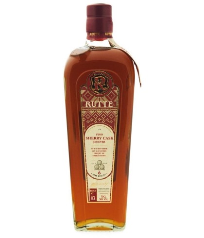 Rutte Fino Sherry Cask Jenever 6 jaar gerijpt, jenever bij slijterij t Bockje in Bathmen