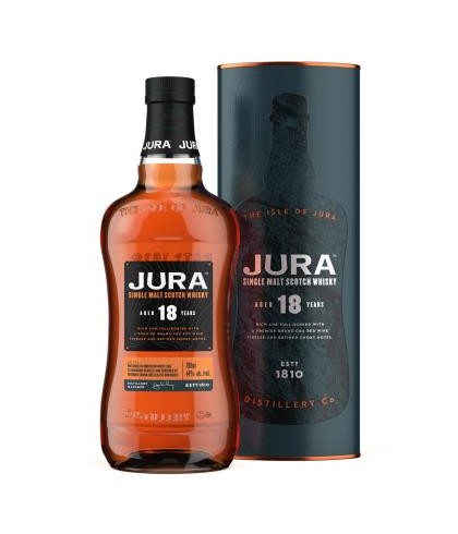 Fles single malt van Jura, op voorraad bij slijterij t Bockje in Bathmen