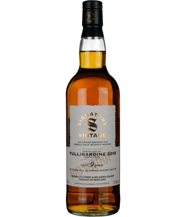 Signatory Vintage Tullibardine 9 Years Old 2015 100 Proof #44 bij t Bockje in Bathmen