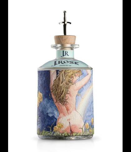 Fles J.Rose London Dry Artisan Gin #4, gin, op voorraad bij slijterij t Bockje in Bathmen