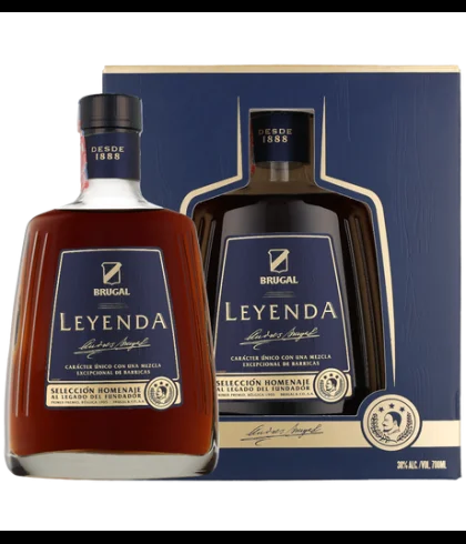 Fles Brugal Leyenda Seleccion Homenaje, rum, op voorraad bij slijterij t Bockje in Bathmen