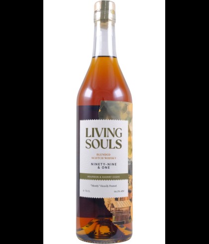 Fles whisky van bottelaar Living Souls, op voorraad bij slijterij t Bockje in Bathmen