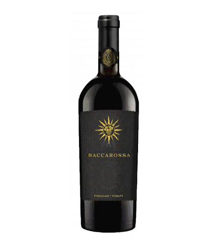 Fles Poggio Le Volpi Baccarossa, wijn bij slijterij t Bockje in Bathmen