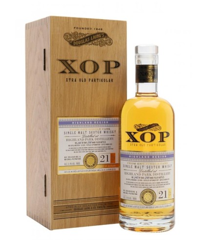Fles XOP Highland Park 21 Years Old, Schotse whisky uit de XOP-reeks van Douglas Laing, op voorraad bij slijterij t Bockje in Bathmen