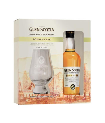 Geschenk Glen Scotia Double Cask Cadeauset + glas, bij slijterij ’t Bockje in Bathmen