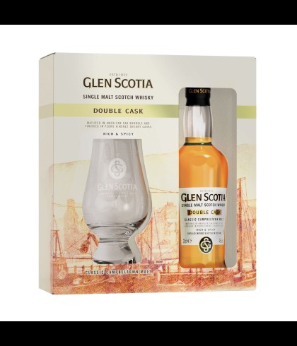 Geschenk Glen Scotia Double Cask Cadeauset + glas, bij slijterij ’t Bockje in Bathmen