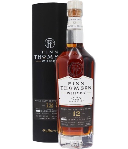 Fles Finn Thomson Glenallachie 12 Years Old 2011, single malt whisky, op voorraad bij slijterij t Bockje in Bathmen