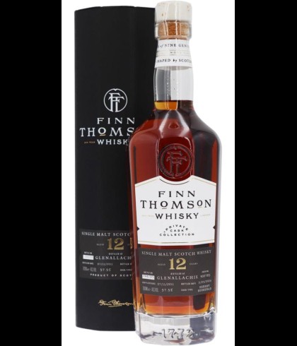Fles Finn Thomson Glenallachie 12 Years Old 2011, single malt whisky, op voorraad bij slijterij t Bockje in Bathmen