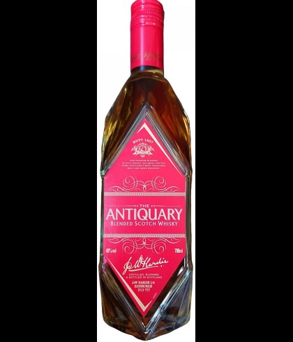 Fles THE ANTIQUARY The Finest, whisky, op voorraad bij slijterij t Bockje in Bathmen