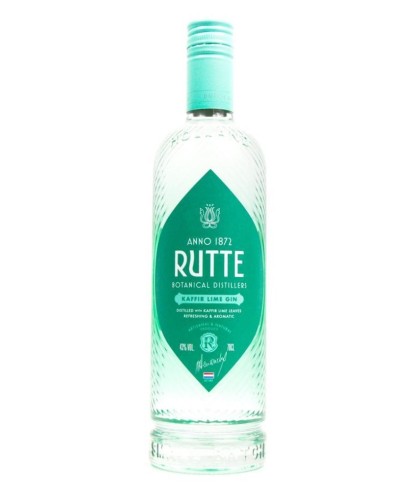 Fles Rutte Kaffir Lime Gin, gin, op voorraad bij slijterij ’t Bockje in Bathmen