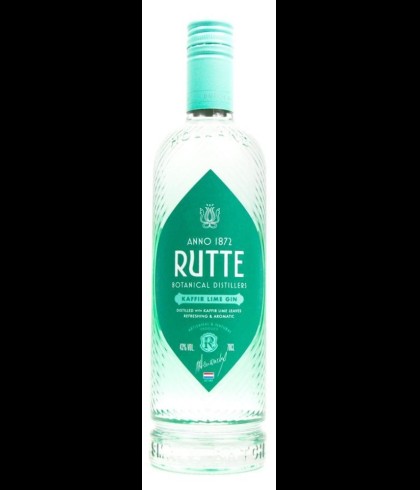 Fles Rutte Kaffir Lime Gin, gin, op voorraad bij slijterij t Bockje in Bathmen