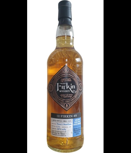 Fles The Firkin 49 Tullibardine 2012, Schotse single malt whisky uit Blackford, op voorraad bij slijterij t Bockje in Bathmen