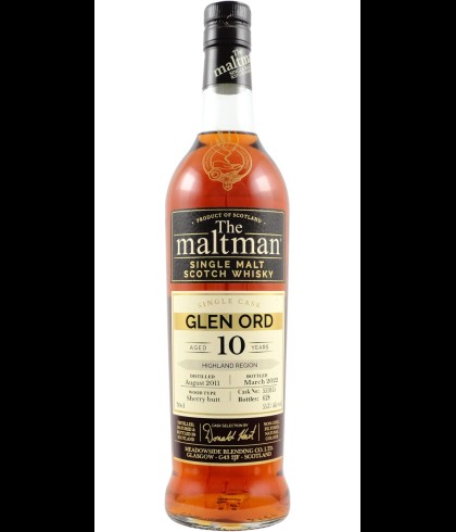 Fles Glen Ord 2011, single malt whisky, op voorraad bij slijterij t Bockje in Bathmen