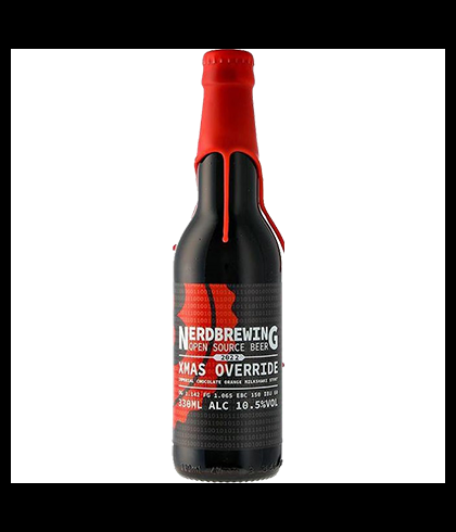 Fles Nerdbrewing XMAS Override, bier van Nerdbrewing, bij slijterij t Bockje in Bathmen