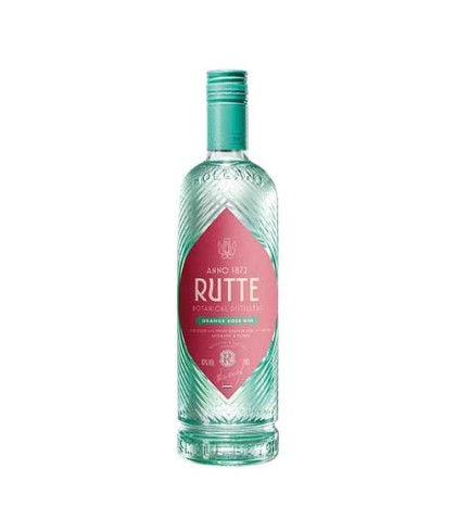 Fles Rutte Orange Rose Gin, gin, op voorraad bij slijterij ’t Bockje in Bathmen