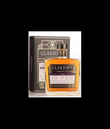 Fles Claxton&rsquo;s Glen Moray 27 Years Old, single malt whisky, op voorraad bij slijterij t Bockje in Bathmen