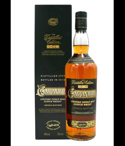 Fles Cragganmore Distillers Edition 2018, single malt whisky, op voorraad bij slijterij t Bockje in Bathmen