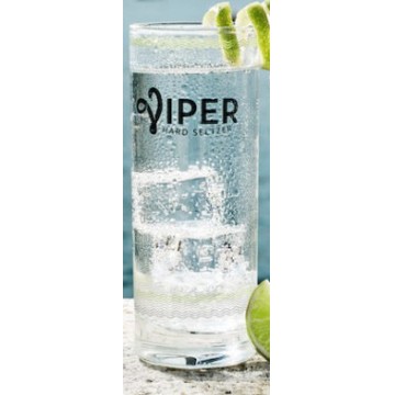 Viper Hard Seltzer glas