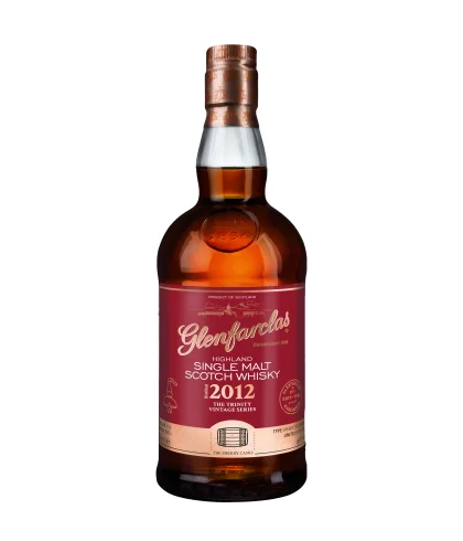 Fles Glenfarclas 2012 The Trinity Vintage Series, single malt whisky, op voorraad bij slijterij t Bockje in Bathmen