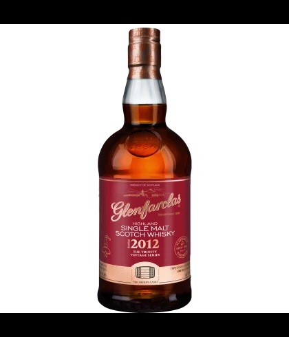 Fles Glenfarclas 2012 The Trinity Vintage Series, single malt whisky, op voorraad bij slijterij t Bockje in Bathmen