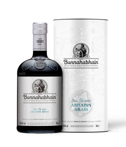 Fles Bunnahabhain Abhainn Araig, single malt whisky, op voorraad bij slijterij t Bockje in Bathmen