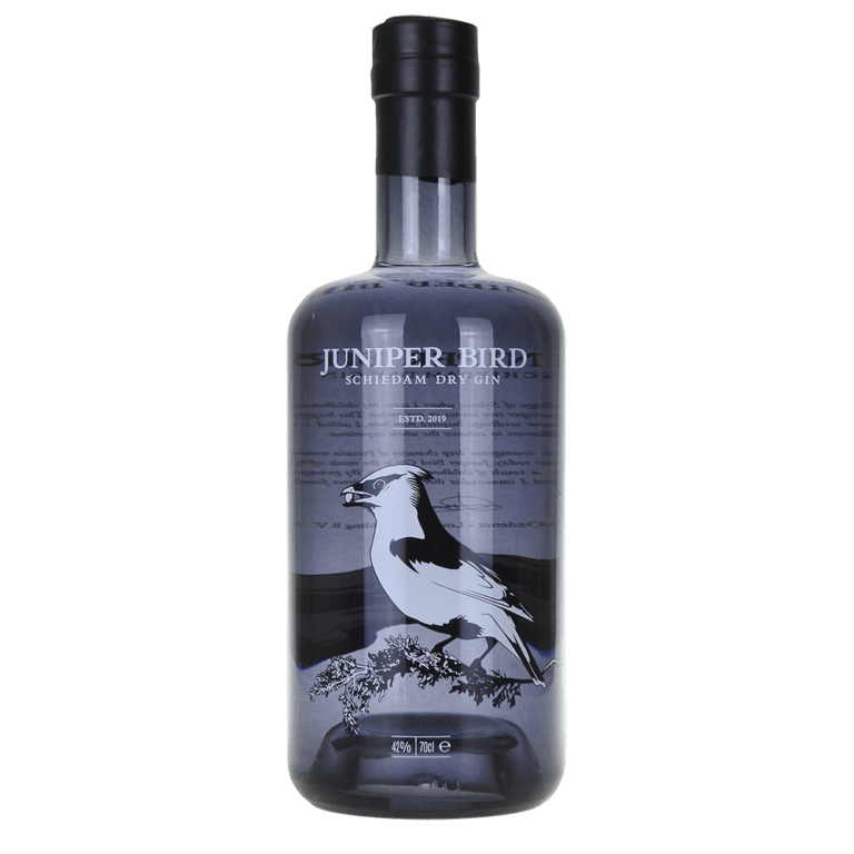 Fles Juniper Bird Dry Gin, gin van Juniper Bird, op voorraad bij slijterij ’t Bockje in Bathmen