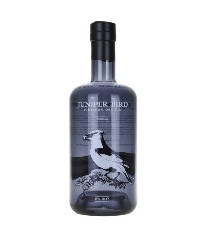 Fles Juniper Bird Dry Gin, gin, op voorraad bij slijterij t Bockje in Bathmen