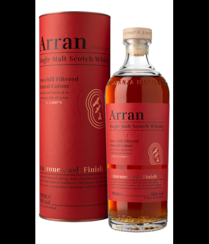 Fles Arran Amarone Cask Finish, single malt whisky, op voorraad bij slijterij t Bockje in Bathmen