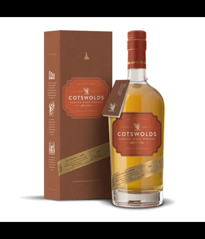 Fles Cotswolds Bourbon Cask, single malt whisky, op voorraad bij slijterij t Bockje in Bathmen