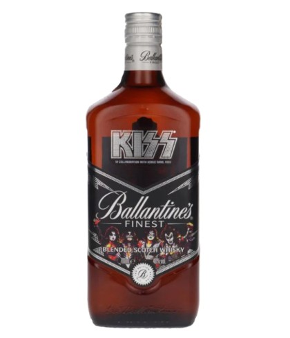 Fles Ballantine’s Finest KISS Edition, single malt whisky, op voorraad bij slijterij t Bockje in Bathmen